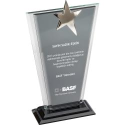 Kristal Plaket ( 13 x 23 cm )