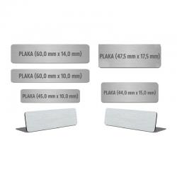 Metal Plaka (44,0 mm x 15,0 mm)