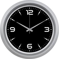 Metalize Duvar Saati ( Ø 40 cm )